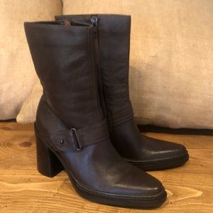 Mia Brown Leather Boots (mid calf) new w/o tags